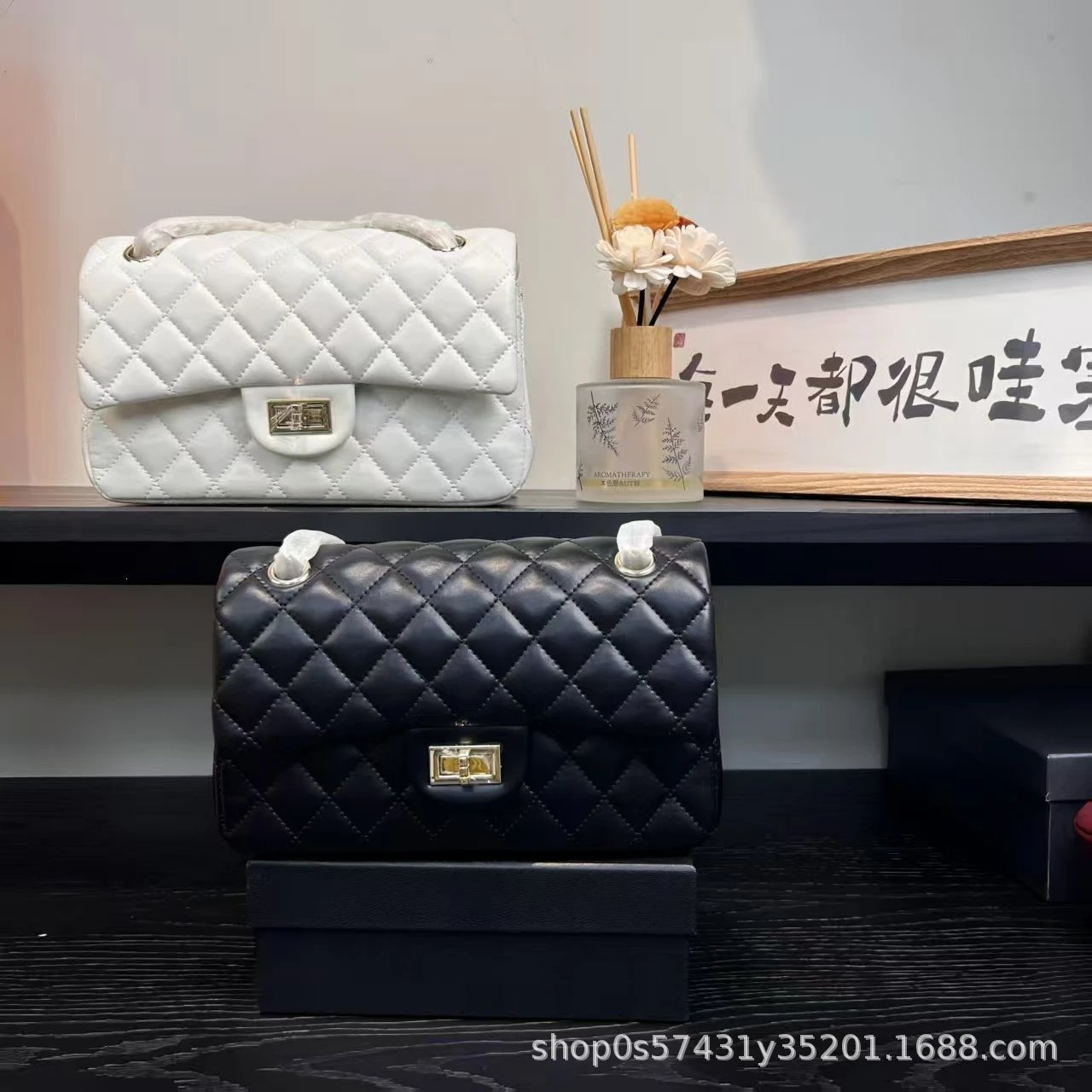 Chanel Classic Flap Bag Black Quilted Leather Shoulder Bag - 5