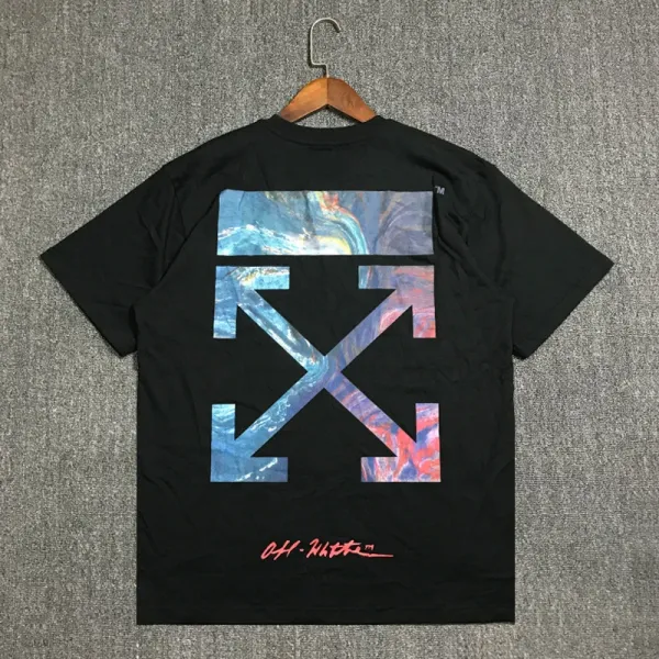 Off-White Diagonal Arrow Print Black T-Shirt - 1