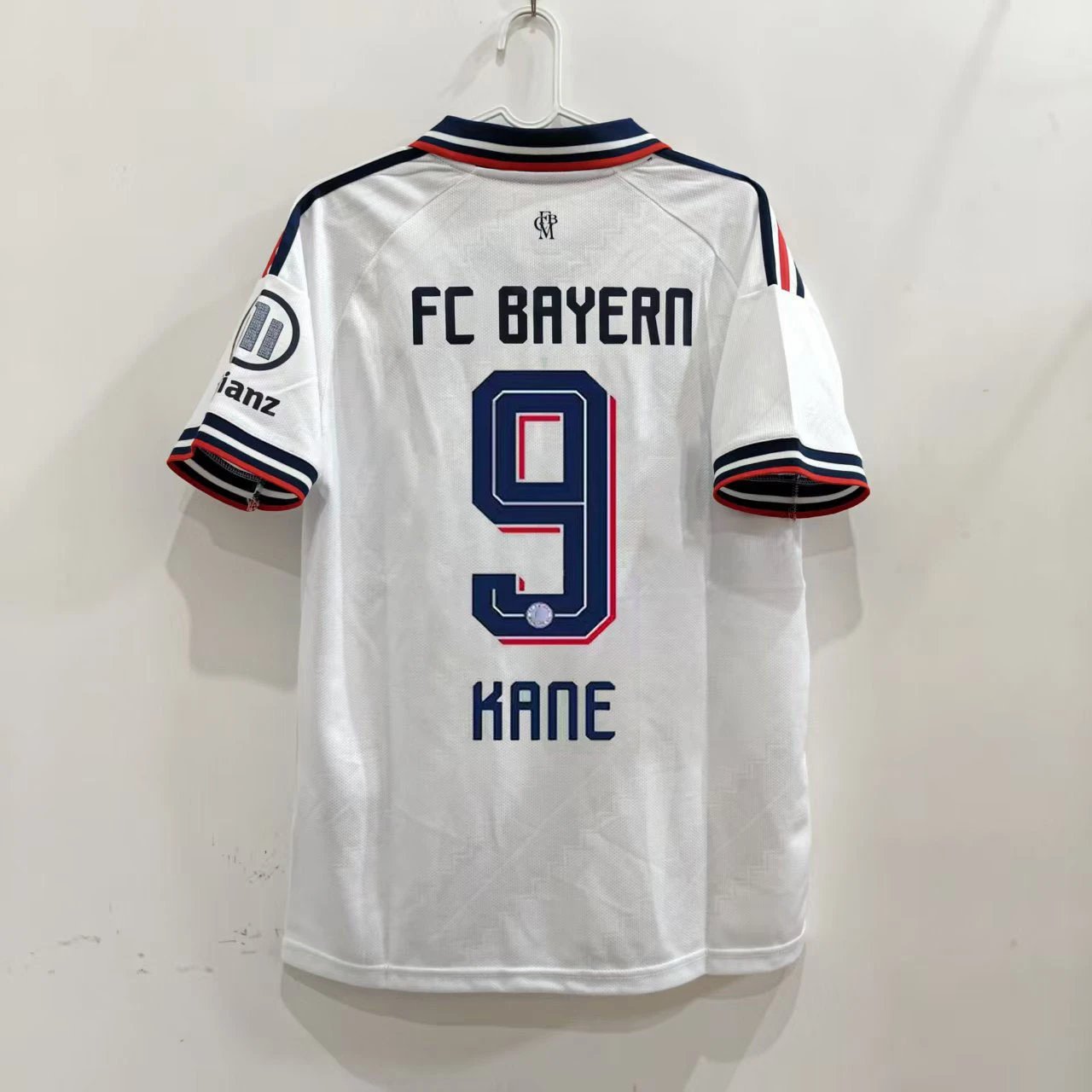 Design FC Bayern Munich 2023-24 Third Jersey White Navy Red Luis Díaz #14 Jersey - 6