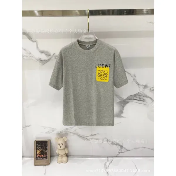 Loewe Logo Patch Gray T-Shirt - 1