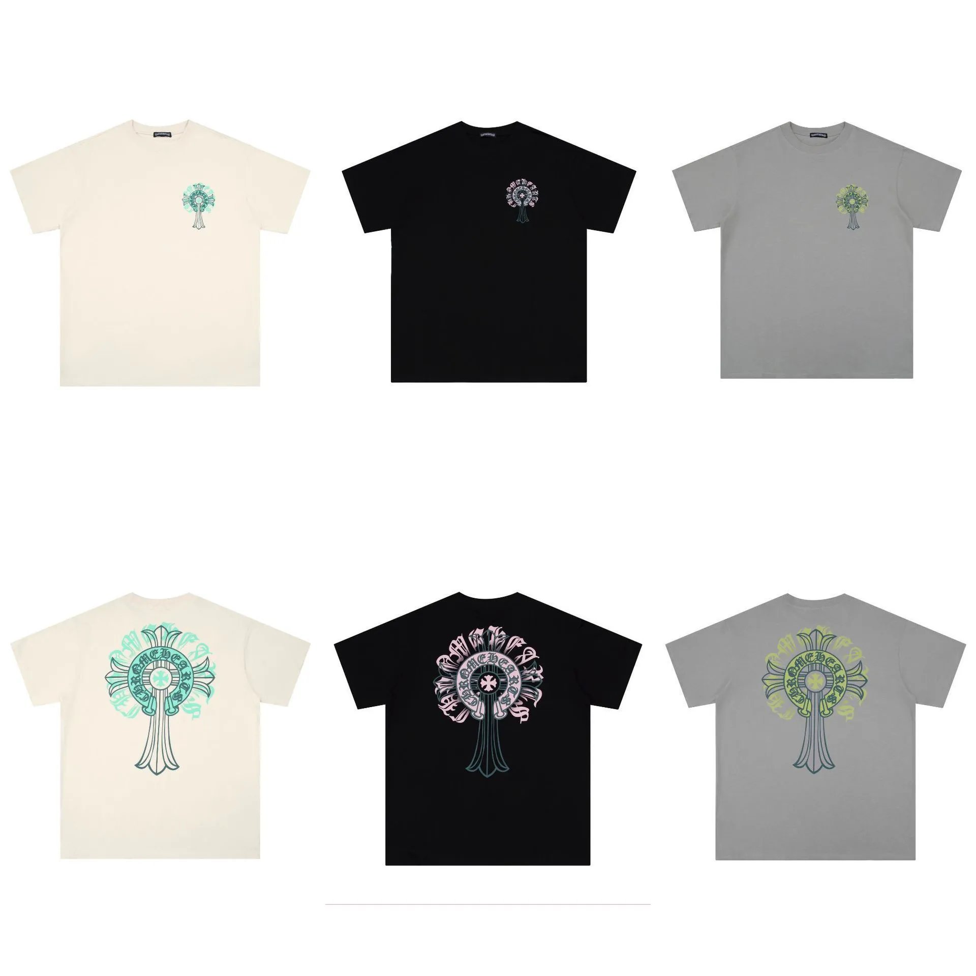 Chrome Hearts Floral Cross Logo White T-Shirt - 35