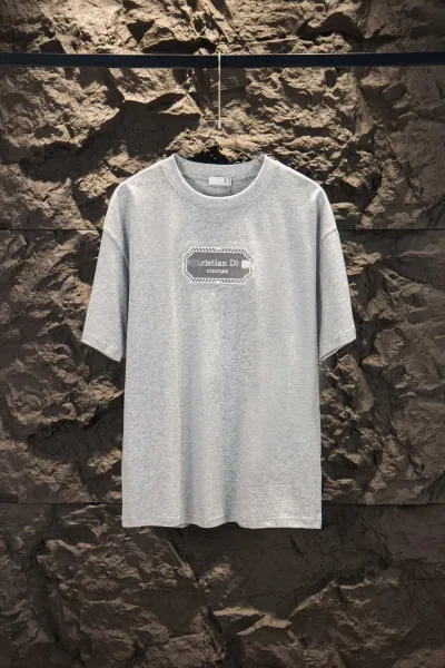 Dior x Stone Island Logo Print White T-Shirt - 28
