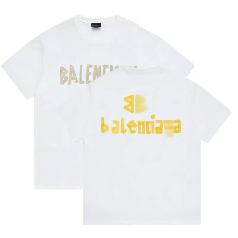 Balenciaga Logo Print T-Shirt White - 10