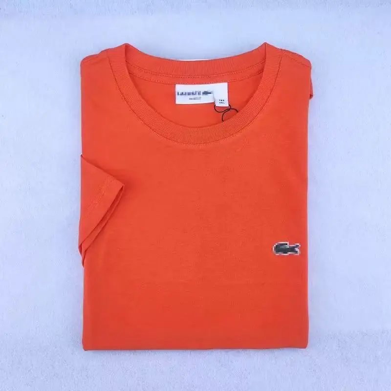 Lacoste Classic Croc Logo T-Shirt Pale Yellow - 4