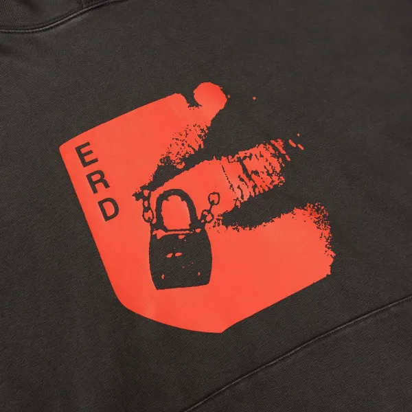 Design Oversized Hoodie Charcoal Gray Hoodie - 13