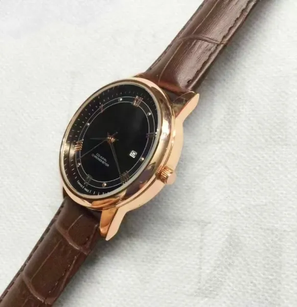 Design Co-Axial Chronometer Black Dial Rose Gold Watch Watches - 5