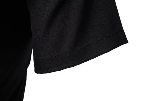 Design Asymmetrical Color-Block Shirt Black White Men's Shirt Tops Shirt - 12