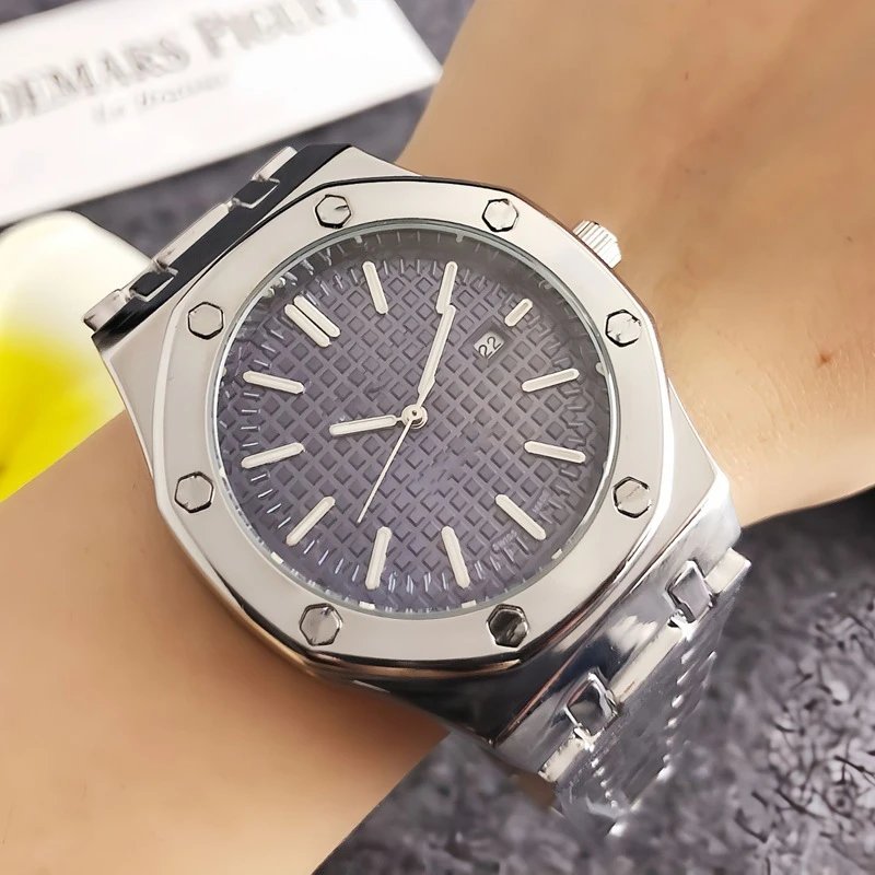 Audemars Piguet Royal Oak Gray Dial Silver Case Watch Watches - 8