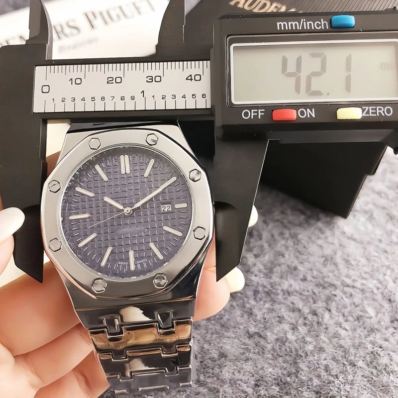 Audemars Piguet Royal Oak Gray Dial Silver Case Watch Watches - 10