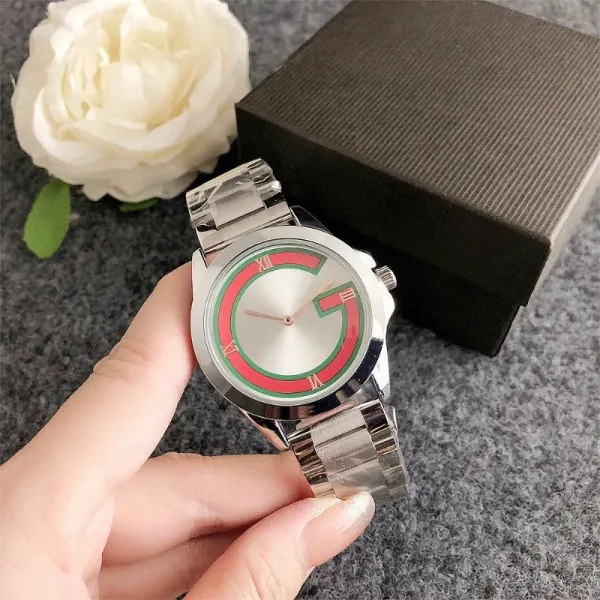 Gucci G-Timeless Inspired Quartz Watch Silver Red Green Watches - 1