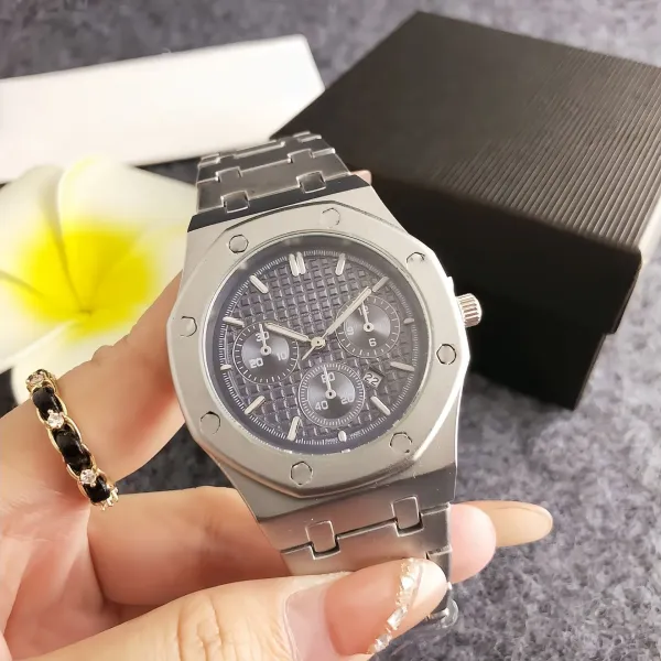 Audemars Piguet Royal Oak Chronograph Gray Dial Stainless Steel Watch Watches - 1