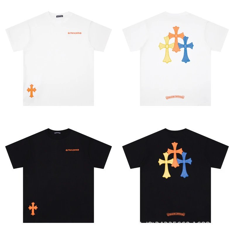 Chrome Hearts Floral Cross Logo White T-Shirt - 21