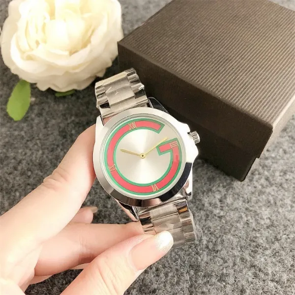 Gucci G-Timeless Inspired Quartz Watch Silver Red Green Watches - 5