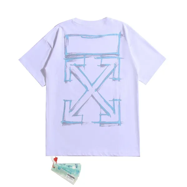 Off-White Diag Arrow Sketch White T-Shirt - 1