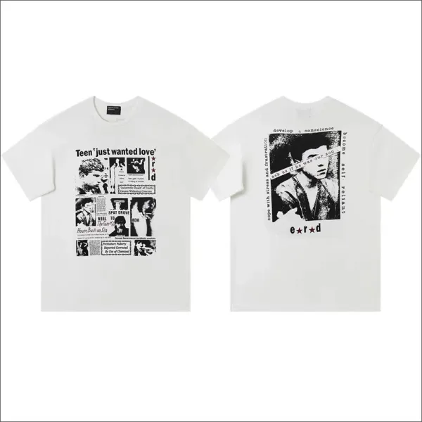 Design e*r*d Teen 'Just Wanted Love' Graphic Print T-Shirt White T-Shirts - 1