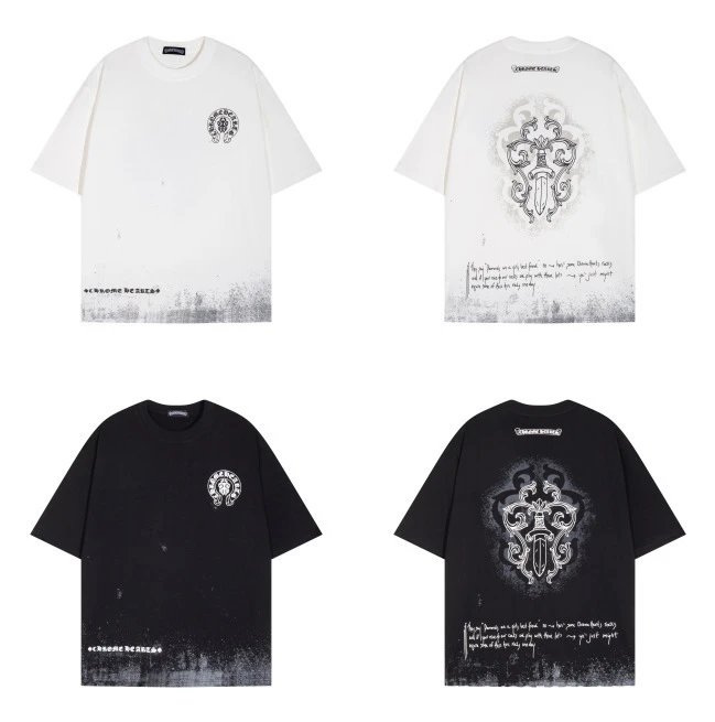Chrome Hearts Floral Cross Logo White T-Shirt - 38