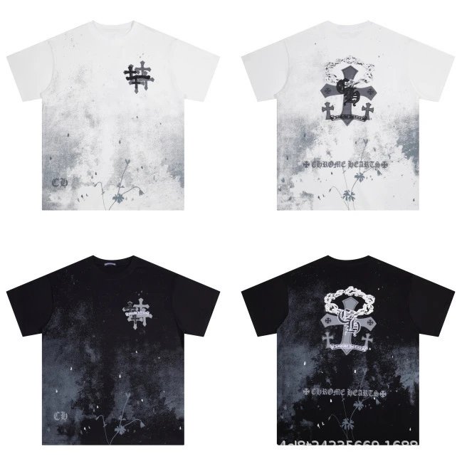 Chrome Hearts Floral Cross Logo White T-Shirt - 39