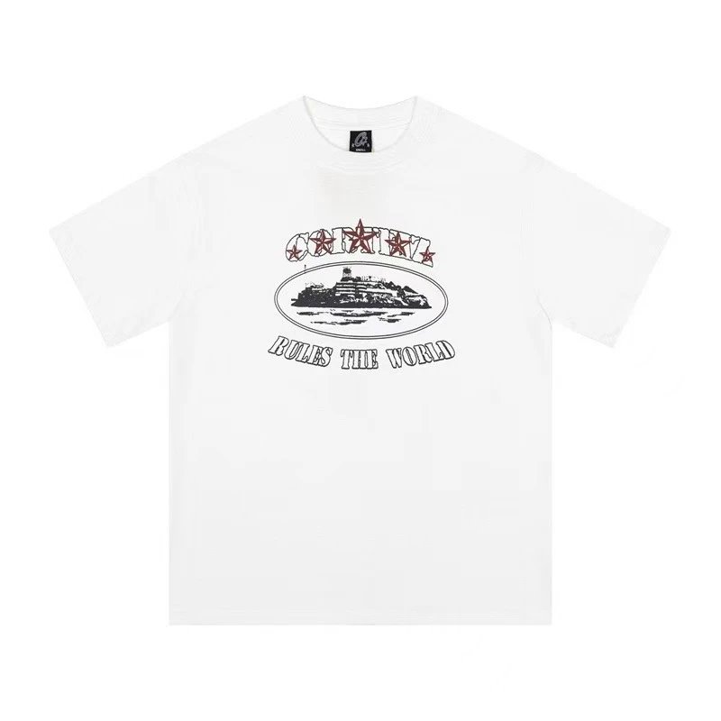 Corteiz Rules The World White T-Shirt - 18