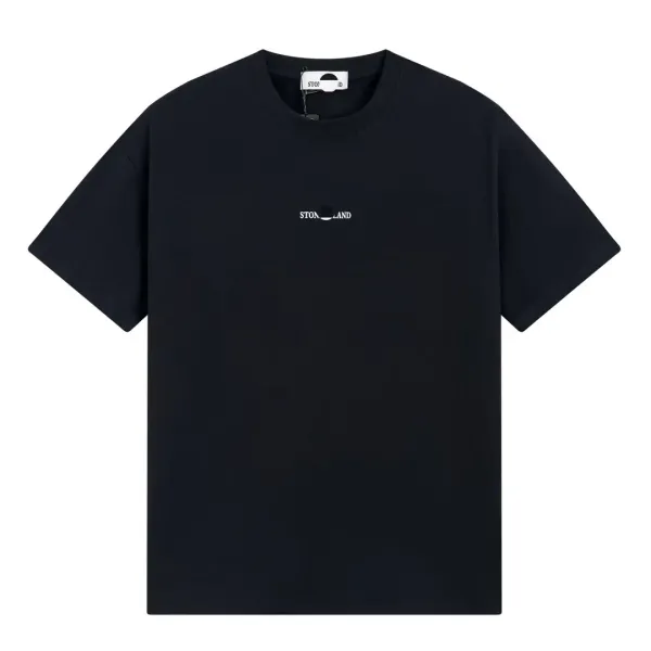 Design Abstract Graphic Print Black T-Shirt - 16