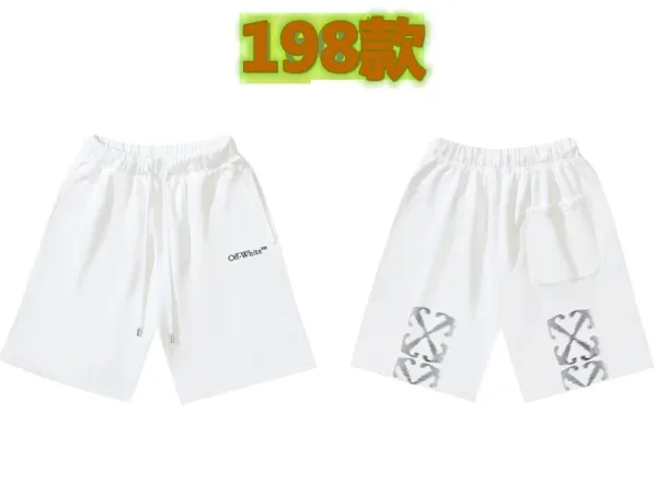 Off-White Logo Shorts White - 50