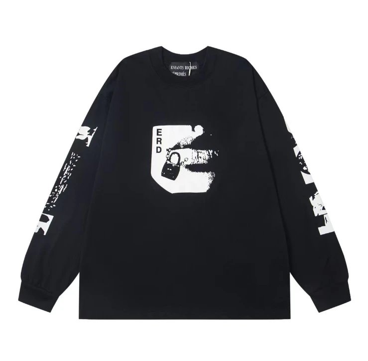 ER021黑白长袖T