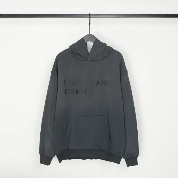 Design Oversized Hoodie Charcoal Gray Hoodie - 30