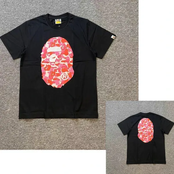 A Bathing Ape Camo Ape Head Logo T-Shirt White - 5