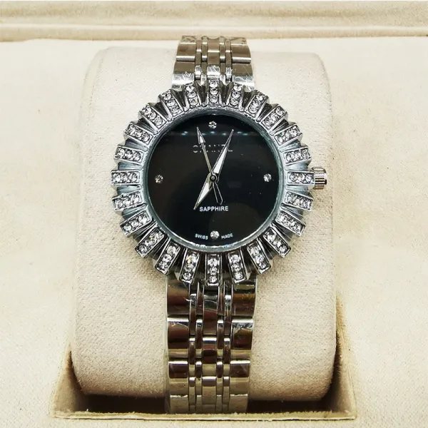Chanel Quartz Watch with Crystal-Embellished Bezel Silver Tone Watches - 4