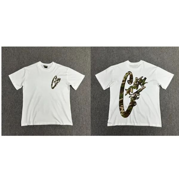 Design Camo Logo Graphic T-Shirt White - 1