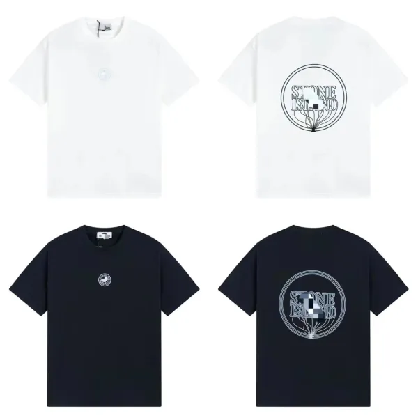 Design Abstract Graphic Print Black T-Shirt - 41