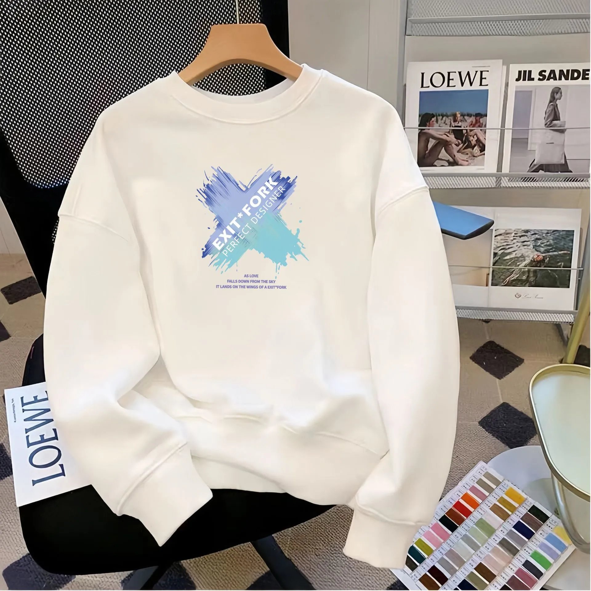 Puma Logo Graphic Crewneck White Hoodie - 18