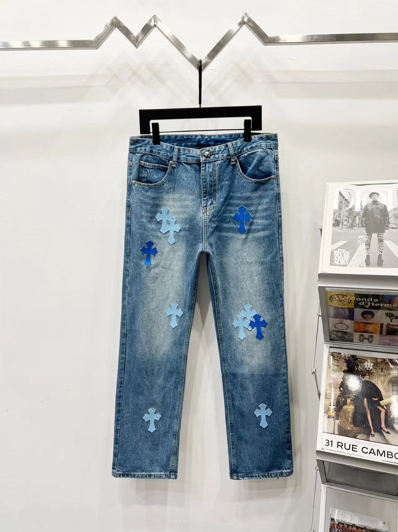 Chrome Hearts Cross-Embellished Black Jeans - 3