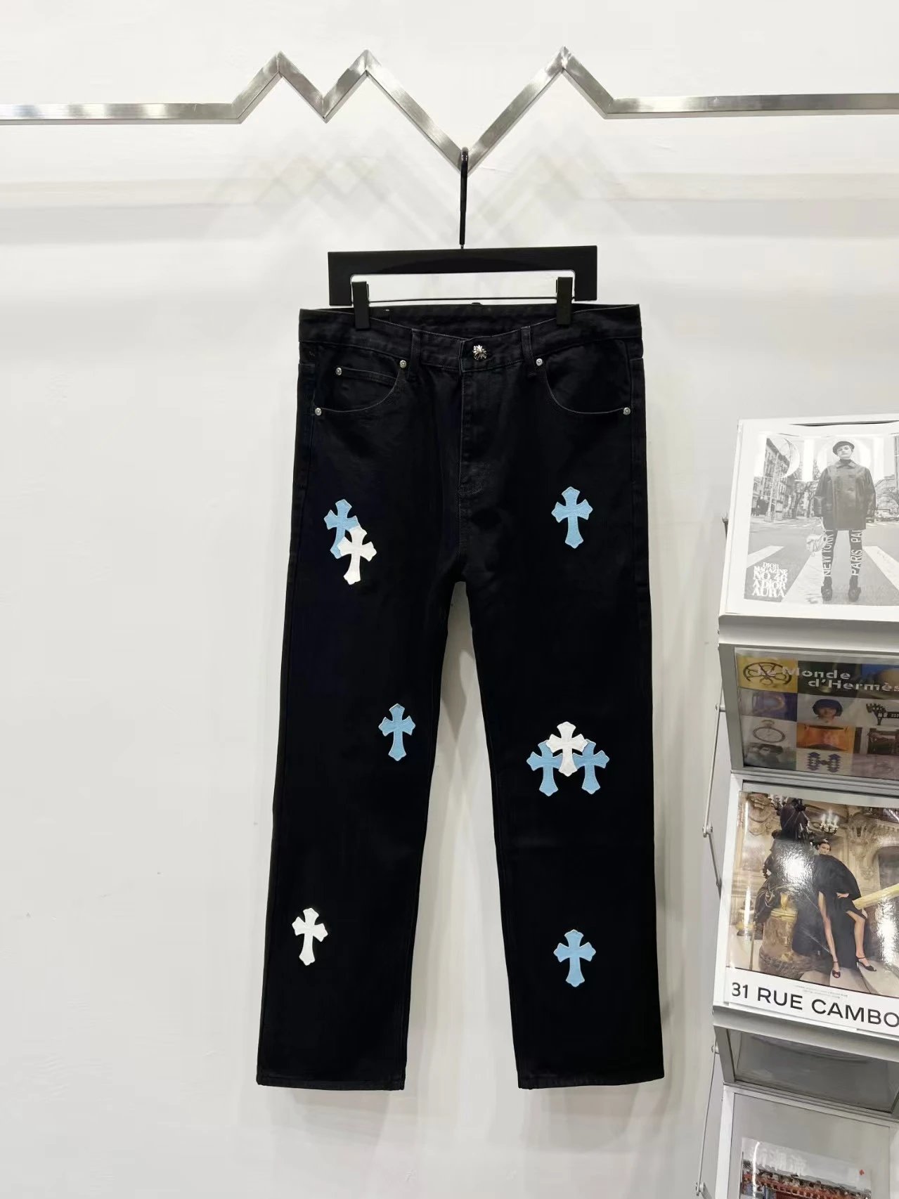 Chrome Hearts Cross-Embellished Black Jeans - 11