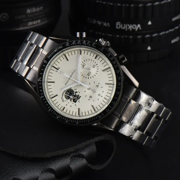 Omega Speedmaster Professional 50th Anniversary Snoopy Watch White Dial Chronograph Mechanical Watch - 1