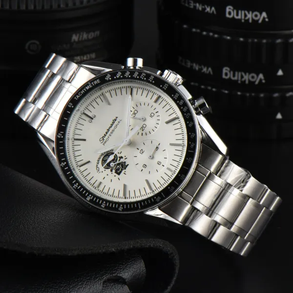 Design Speedmaster Professional 50th Anniversary Chronograph Watch Silver Watches - 1