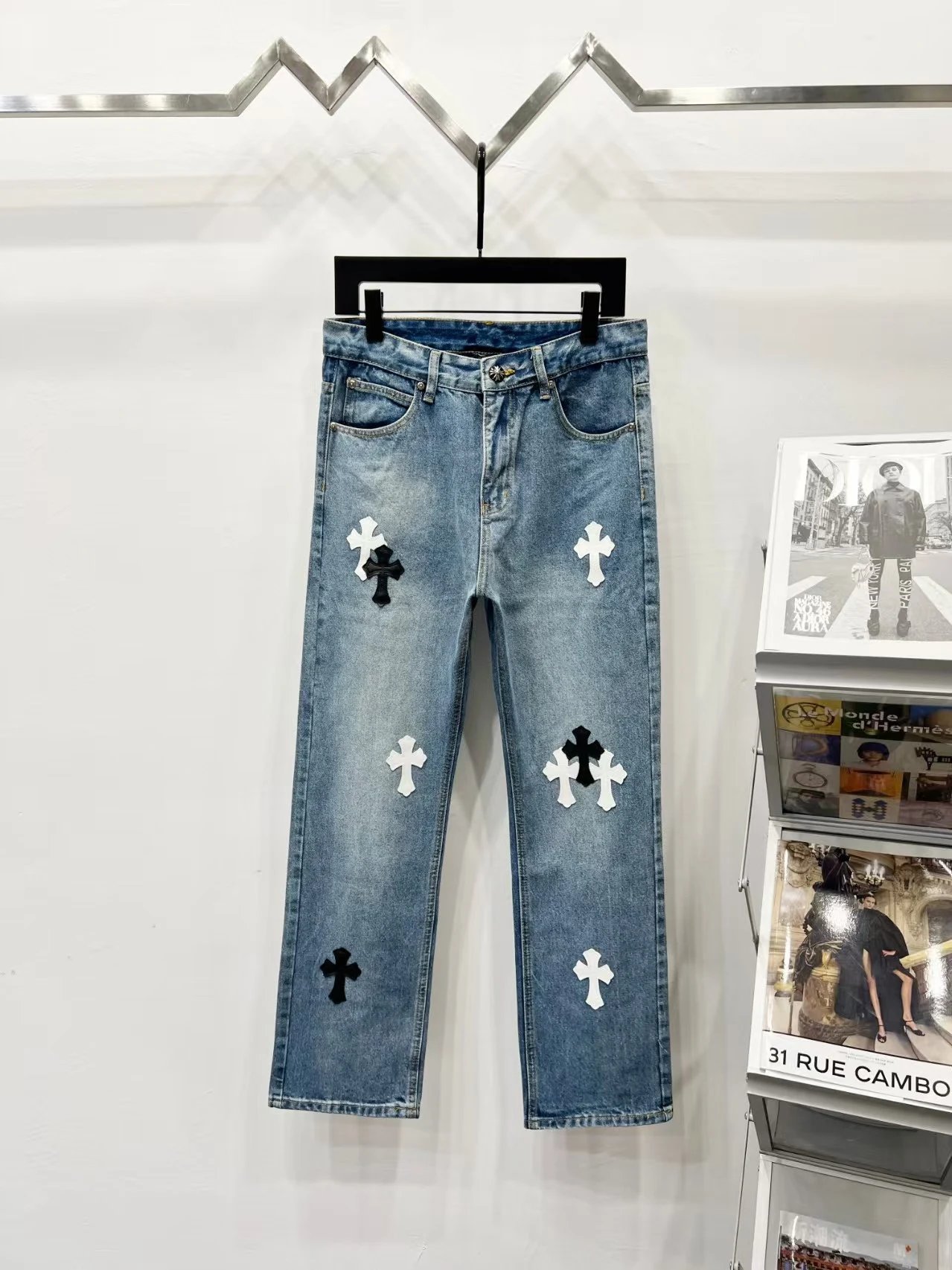 Chrome Hearts Cross-Embellished Black Jeans - 14