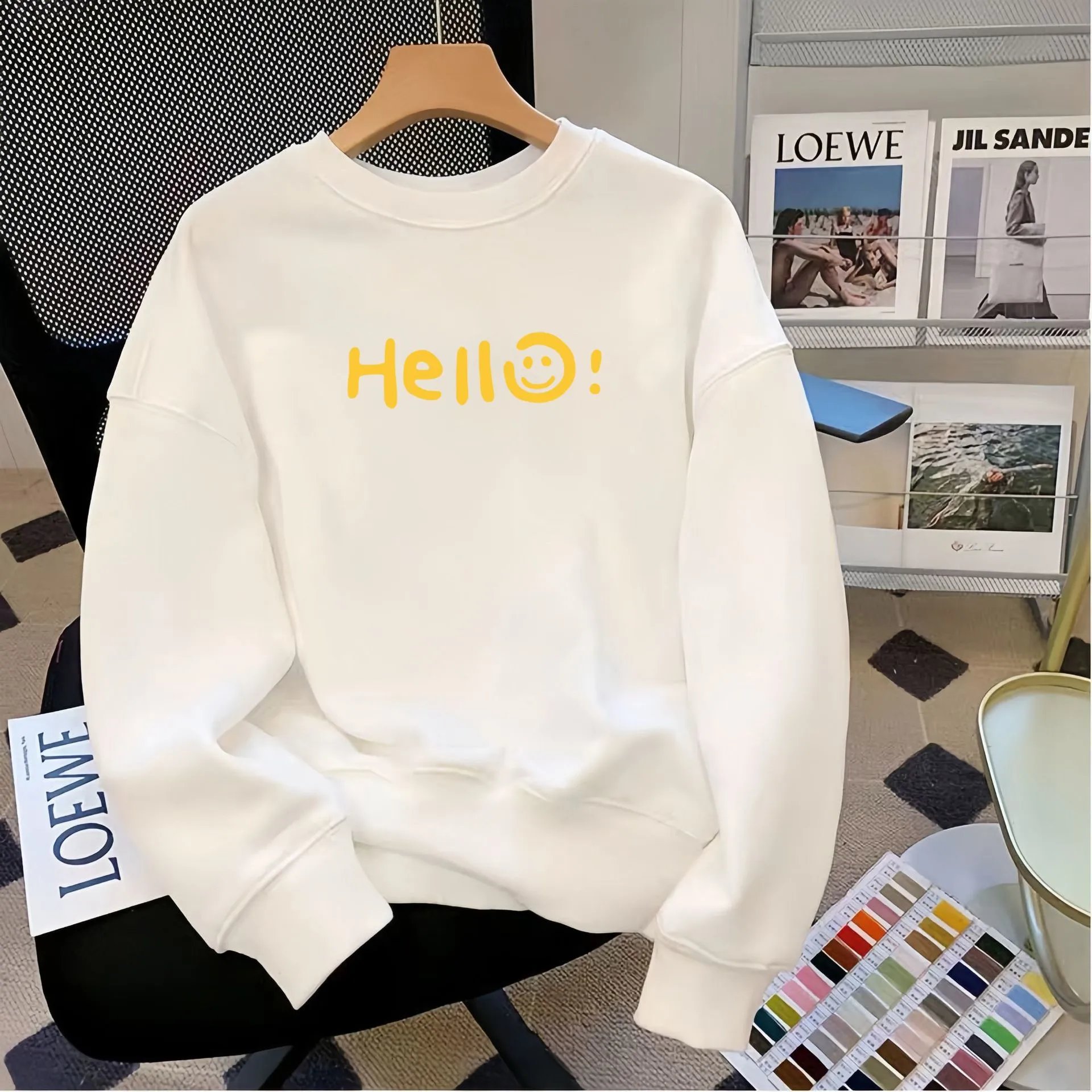 Puma Logo Graphic Crewneck White Hoodie - 26