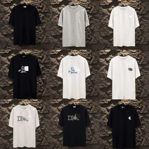 Dior x Stone Island Logo Print White T-Shirt - 6