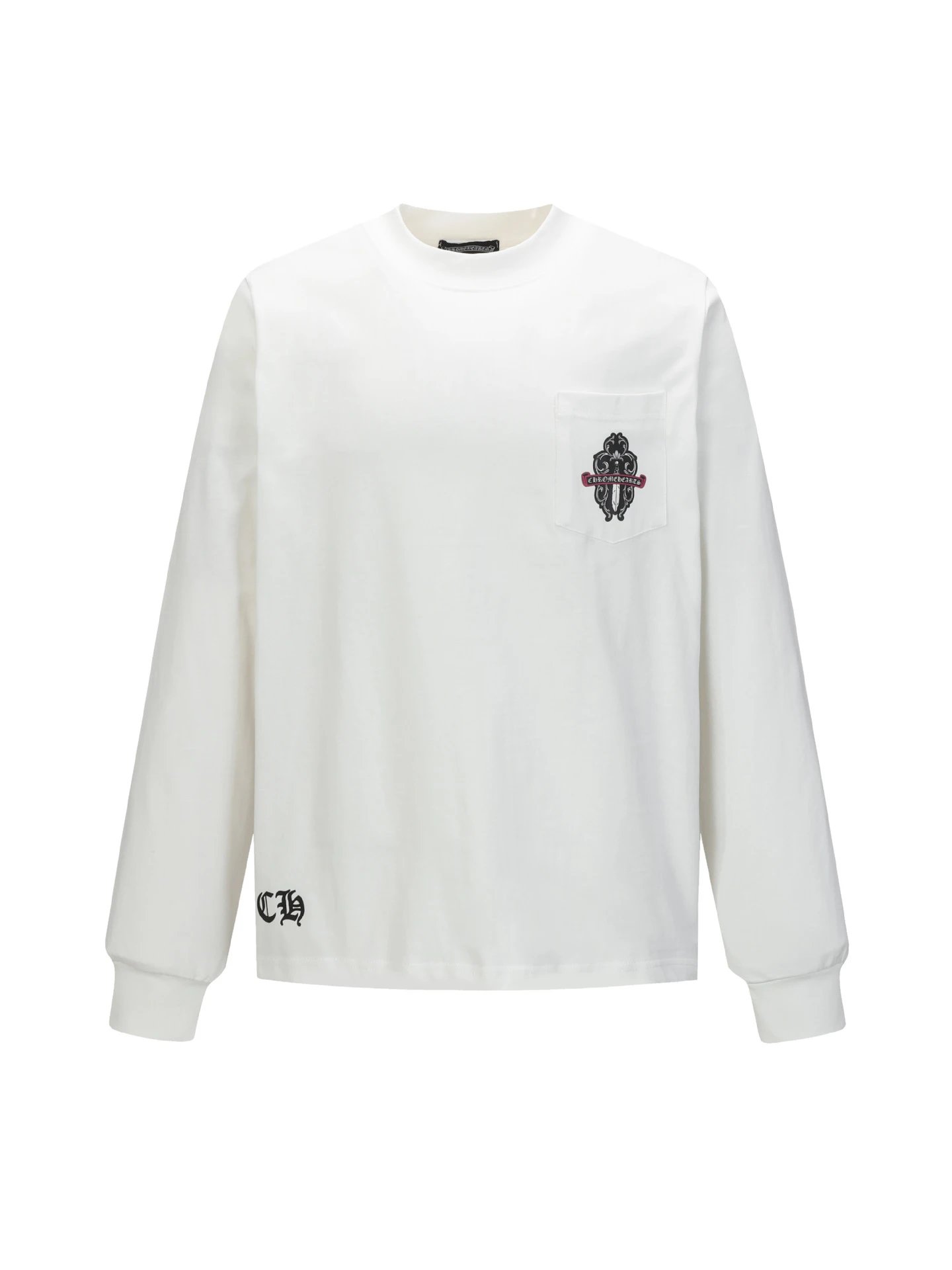 Chrome Hearts Long Sleeve Tee Black T-Shirts - 36