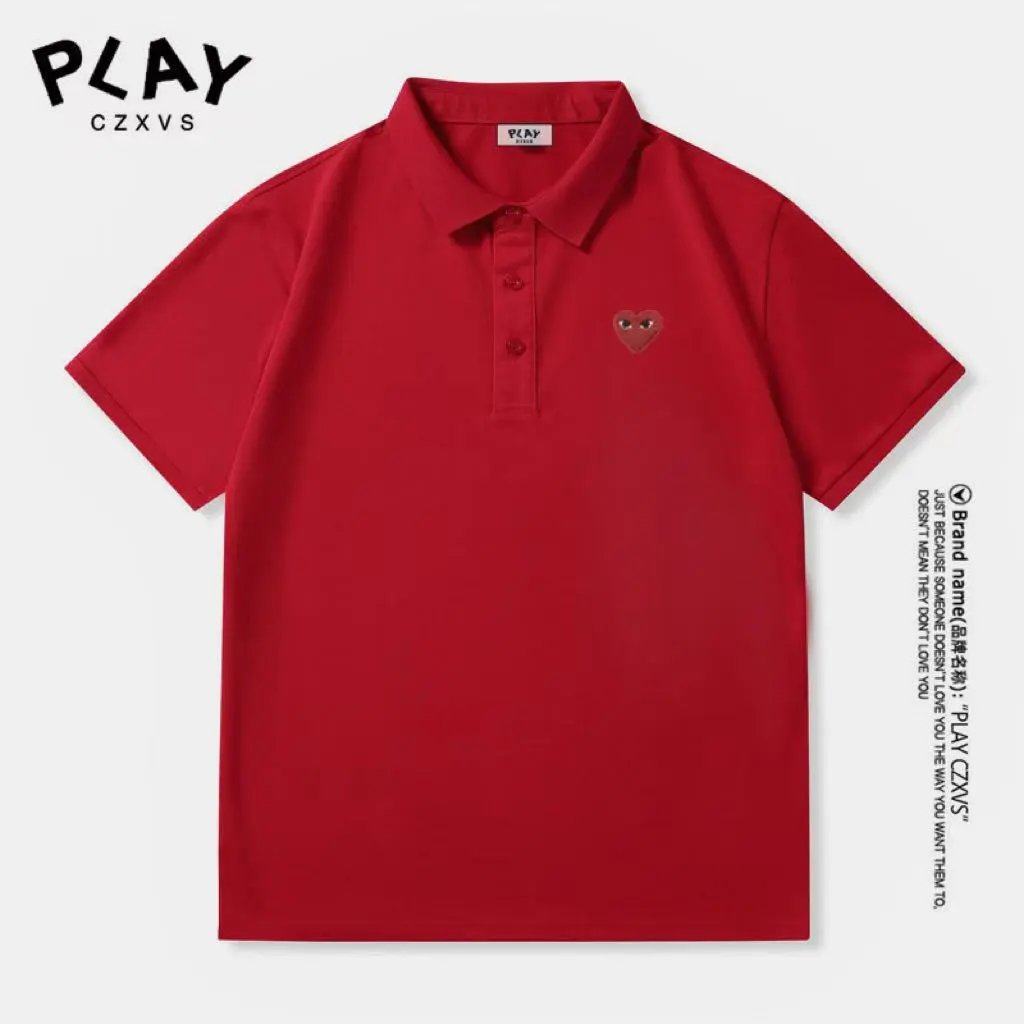 Comme des Garçons Play Red Heart Black Polo Polo Shirt - 6