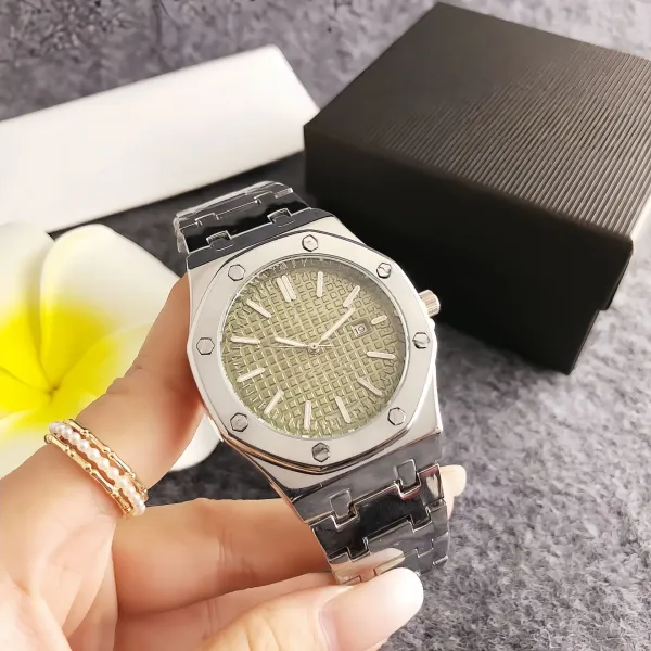 Audemars Piguet Royal Oak White Dial Silver Watch Watches - 4