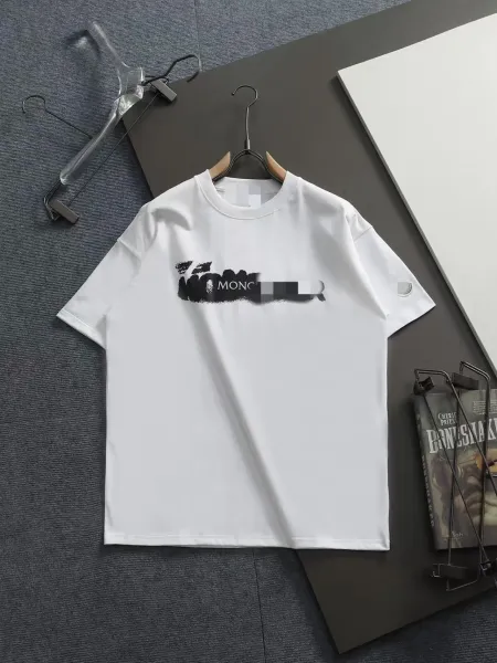 Moncler Graphic Print White T-Shirt - 1