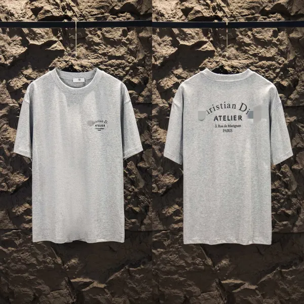 Dior x Stone Island Logo Print White T-Shirt - 38