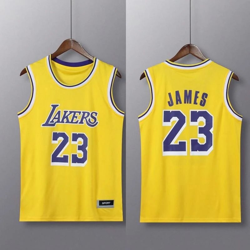Los Angeles Lakers LeBron James #23 Yellow Jersey