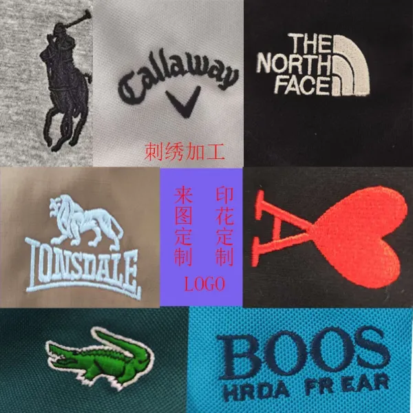 Design Custom Embroidered Logo Apparel Patch Service Clothing - 1