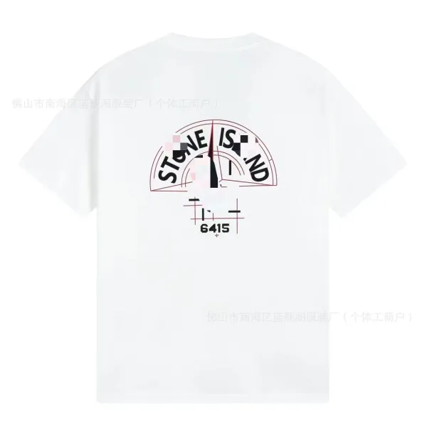 Stone Island Compass Logo Graphic T-Shirt White - 1