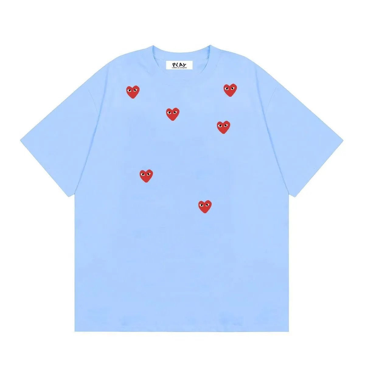 Comme des Garçons Play Polka Dot Heart White T-Shirt - 25