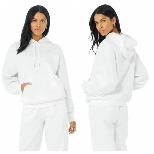 Calvin Klein Classic Logo Hoodie White Set - 1
