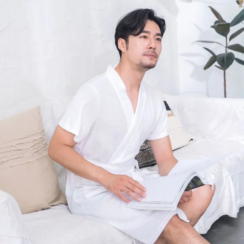 华夫格—白色男短袖