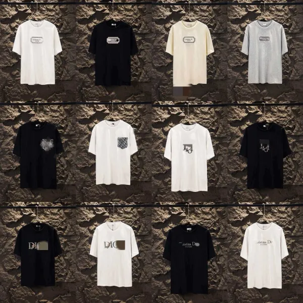 Dior x Stone Island Logo Print White T-Shirt - 5